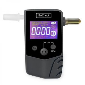 AA1698 Conductor Sensor  Rechargeable Digital LCD Breathalyzer Alcohol Tester Digital LCD with Removable life-saving hammer