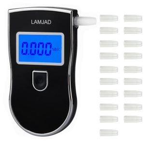 NEW AT-818 Alcohol Tester Professional Breath Police Breathalyzer LED Digital Alcohol Testers Breathalyzer AT818 drop shipping