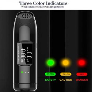 Newest  Breath Alcohol Tester  Professional Breathalyzer With LCD Screen Digital  Detector Powered By USB Charger