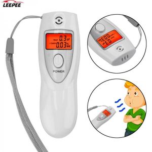 Breathalyzer LCD Digital Breath Alcohol Tester Portable Analyzer Inhaler Meters Detector Test Tools Car Accessories Motorcycle