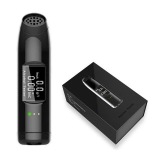 Handheld Backlight Digital Alcohol Tester Breath Analyzer Professional LCD Screen USB Charger Alcohol Backlight Light Noncontact