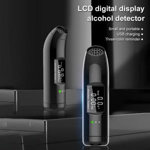 Wholesale Digital Alcohol Tester QuickResponse Breath Analyzer Alcohol Detector Tester Rechargeable withLED Backlight Display