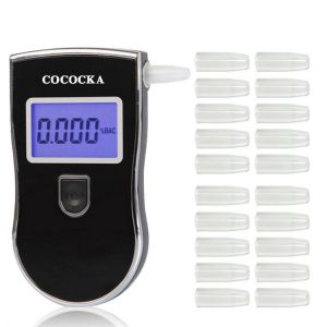 Professional Alcohol Tester Police LCD Display Digital Breath Quick Response Breathalyzer for Drunk Drivers alcotester AT818 dfd