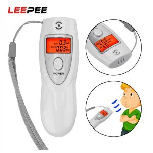 LEEPEE Inhaler Alcohol Meters Handheld LCD Digital Alcohol Detector Breathalyzer Analyzer Breath Alcohol Tester For Car Safety