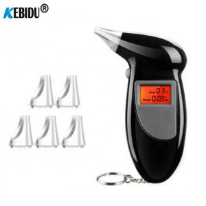 New Digital Breath Alcohol Tester With LCD Display With Audible Alert Safe Driving Alcohol Detector Breathalyzer Quick Response