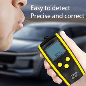 HT-611 LCD Digital Breath Alcohol Analyzer Breathalyzer Body Alcoholicity Meter Car Electronics Professional Tool