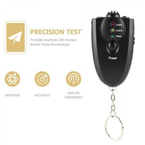 Professional Portable Keychain Design LED Alcohol Breath Tester Alcohol Analyzer Alcohol Breathalyzer