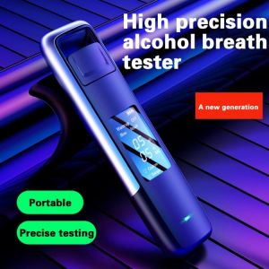 New Portable Non-Contact Alcohol Breath Tester with Digital Display Screen USB Rechargeable Breathalyzer Analyzer High Accuracy