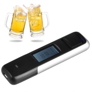 1PCS Handheld Digital Backlight Breathalyzer Alcohol Tester Breathing Analyzer LCD Detector Non-Contact Digital Backlight AT05