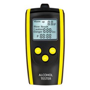 HT-611 Portable High Precision LCD Digital Display Breath Alcohol Analyzer Breathalyzer Tester Non-Contact Body Alcoholicity