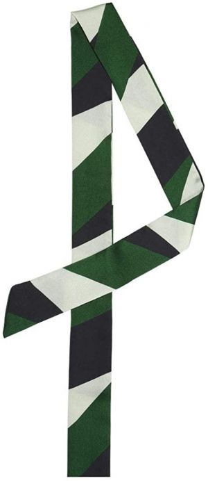 Allegra K Stripe Ribbon Skinny Neck Scarves Long Narrow Neckerchief Hairband for Women Wrist Wear Handbag Handle Wrap