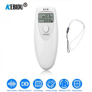 1PCS Mini Digital Alcohol Tester Handheld Police Alcohol Breath Tester Breathalyzer Analyzer LCD Detector Display PFT-641