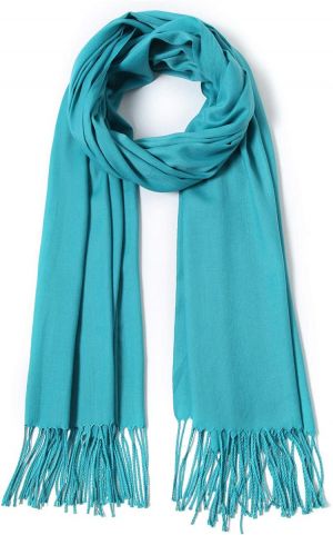 Pashmina Shawls and Wraps Large Scarfs for Women Wedding Party Bridal Long Fashion Solid Shawl Wrap with Fringes