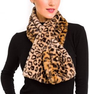 Fur Collar Scarf for Women Faux Fur Scarves Neck Shrug for Fall Winter Coat Dress