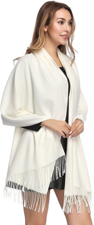 Pashmina Shawls and Wraps for Women - PoilTreeWing Solid Color Cashmere Scarfs