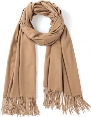 Cindy & Wendy Large Soft Cashmere Silky Pashmina Solid Shawl Wrap Scarf for Women