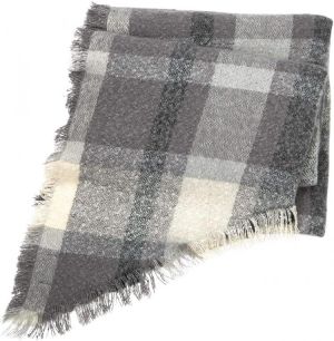 Mud Pie womens Rhombus Plaid Scarf