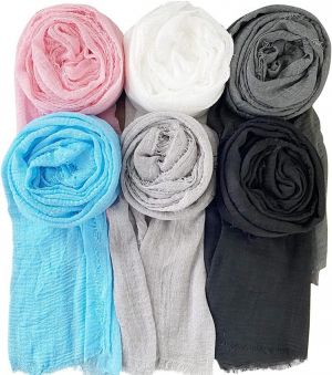 WANBAO 6 Pcs Scarf Shawl Women Wrap Shawls Stylish Scarf Series, Multicolor