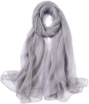 K-Elewon Solid Color Silk Scarf Fashion Scarves Wrap Long Lightweight Shawls for Women