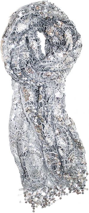 Ted & Jack - Luxe Bedazzled Sequin and Sparkle Scarf