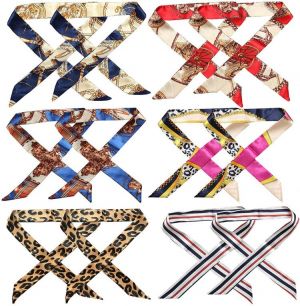 Bag Handbag Scarf Handle Wrap Ribbon Scarf Purse Scarf for Women