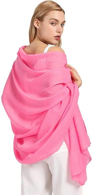 AMELIE GALANTI Cotton Scarf for Women Lightweight Shawl Soft Scarf Fashion Solid Scarf Wrap Shawl