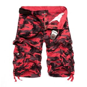 US Size 2021 New Camouflage Loose Cargo Shorts Men Cool Summer Military Camo Short Pants Homme Cargo Shorts