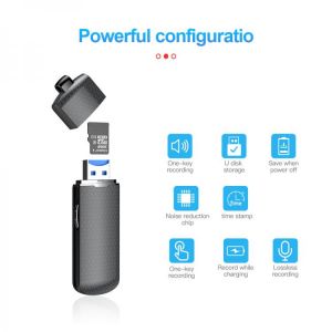 Mini USB Sound Audio Recorder Voice Recording Device Small U Disk Flash Drive Activated Oculta Mini Invisible Audio Dictaphone