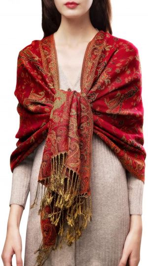 FURTALK Soft Silky Scarf Pashmina Shawls Wraps