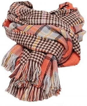 Women's Cozy Tartan Plaid Scarf Tassel Shawl Warm Checked Pashmina Fall Blanket Wrap Scarves