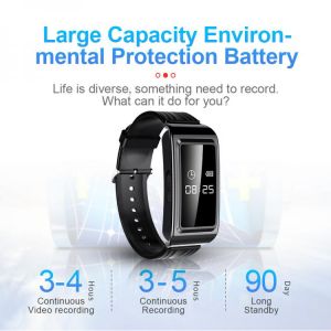 all in one place גאדג'טים 2021 NEW Smart Watch Mini Camera HD 1080P Camcorder Video Recording Bracelet Camera Mini Camera Wristband Wearable Device