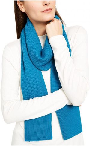 Eileen Fisher Womens Merino Wool Cold Weather Scarf