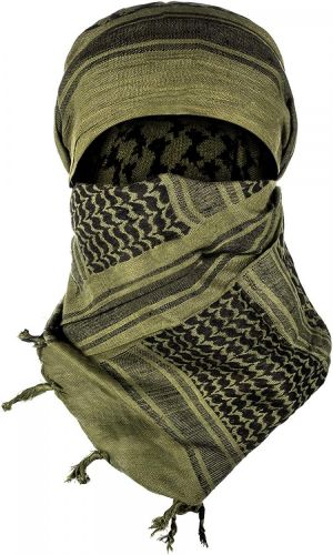 Texas Bushcraft Tactical Shemagh - Authentic Keffiyeh 100% Cotton for your Camping, Hiking and Backpacking Gear