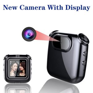 all in one place גאדג'טים Mini Camera With Display 1080P FHD Audio Video Voice Photo Recorder DV Camera Portable Clip Necklace Pandent Body Cam Camcorder