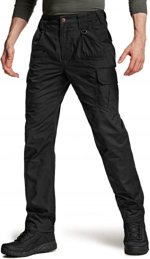 CQR Men's Tactical Pants, Water Repellent Ripstop Cargo Pants, Lightweight EDC Hiking Work Pants, Outdoor Apparel