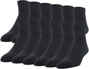 Gildan mens Stretch Cotton Ankle Socks, 12-pack