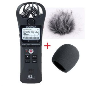 all in one place גאדג'טים Original ZOOM H1N Digital Camera Audio Recorder Stereo Microphone with wind sponge and fur coat gifts