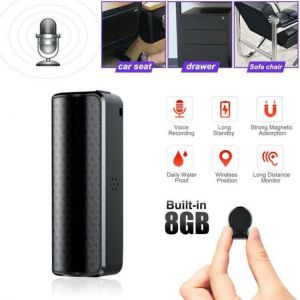 JNN Q70 8G Long Standby Voice Recorder Built-in HD Microphone Mini Waterproof Remotely Noise Reduction Invisible Wall Listener