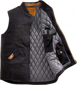Venado Concealed Carry Vest for Men - Heavy Duty Canvas - Conceal Carry Pockets