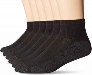 Hanes mens X-temp Performance Ankle Socks 6-pair Pack, Available in Big & Tall