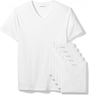 Amazon Essentials Men's 6-Pack V-Neck Undershirts
