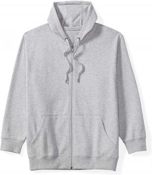 Amazon Essentials Men's Big & Tall Full-Zip Hooded Fleece Sweatshirt