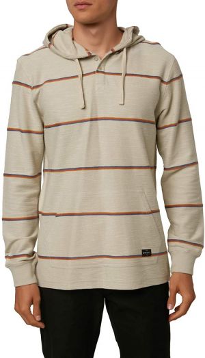 O'Neill Men's 3/4 Button Front Hooded Fleece Superfleece Sweatshirt