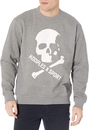 The Kooples Men's Crewneck Sweatshirt with Skull Motif