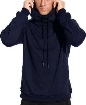 LecGee Men's Casual Fashion Hoodie Long Sleeve Hooded Sweatershirt Drawstring Pullover Hoodie with Pockets