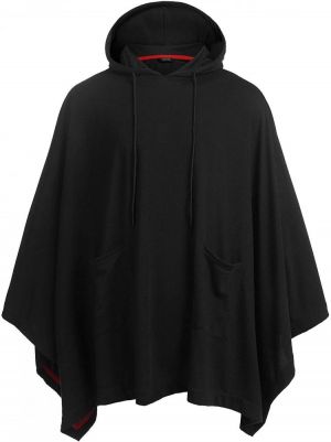 COOFANDY Unisex Casual Hooded Poncho Cape Cloak Fashion Coat Hoodie Pullover with Pocket
