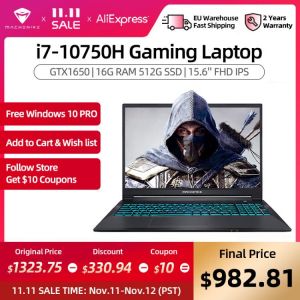 all in one place מחשבים Machenike T58 Gaming Laptop intel i7 10750H 15.6 FHD IPS Laptop GTX1650 Windows 10 Pro Computer Laptops 16G 512G SSD Notebook