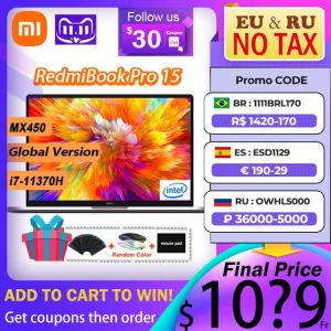 2021 Xiaomi RedmiBook Pro 15 Laptop Intel Core i7-11370H MX450 16GB DDR4 512GB/1TB SSD 15.6 Inch Notebook 90HZ 3.2K Screen PC