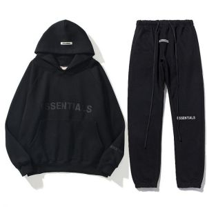 New CARL's ESSENTIALS Hoodies Men Rubber Letter Print Sweatshirts Ovesized Hoodie Reflective Cotton High Street Hoodies Men