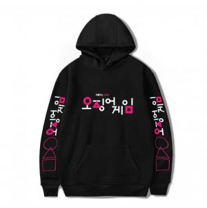 New Fashion Squid Game Hoodie Men Women Streetwear Hip Hop Unisex Pullovers Harajuku Sweatshirt Autumn Boys Girls Black Outwear